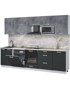 Кухонный гарнитур Интерлиния Мила Лайт 2.9-ПМ2