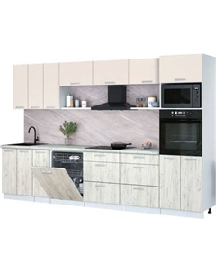 Кухонный гарнитур Интерлиния Мила Лайт 3.3-ПМ1-2