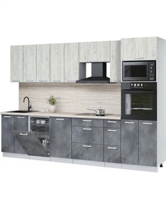 Кухонный гарнитур Интерлиния Мила Лайт 3.05-ПМ3