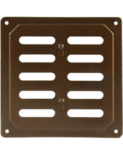 Решетка вентиляционная Нора-М 160x160 с заслонкой / 6613 Нора-м