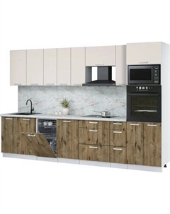 Кухонный гарнитур Интерлиния Мила Лайт 3.2-ПМ3