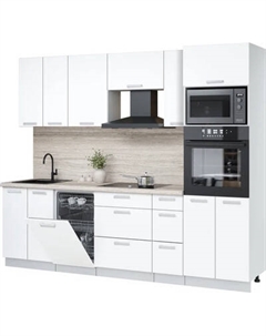 Кухонный гарнитур Интерлиния Мила Лайт 2.55-ПМ3