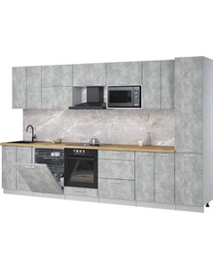 Кухонный гарнитур Интерлиния Мила Лайт 3.4-ПМ2