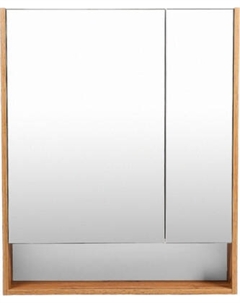 Шкаф с зеркалом для ванной Viant Мальта 60 / VMAL60-ZSH