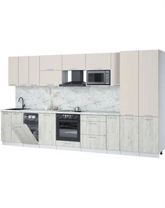 Кухонный гарнитур Интерлиния Мила Лайт 3.8-ПМ4