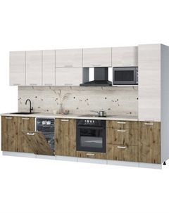 Кухонный гарнитур Интерлиния Мила Лайт 3.3-ПМ4