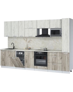 Кухонный гарнитур Интерлиния Мила Лайт 3.2-ПМ4