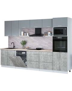 Кухонный гарнитур Интерлиния Мила Лайт 3.2-ПМ1