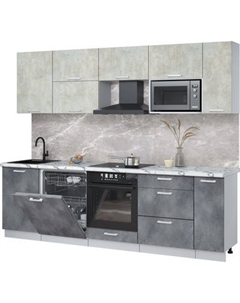 Кухонный гарнитур Интерлиния Мила Лайт 2.6-ПМ2