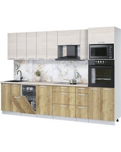 Кухонный гарнитур Интерлиния Мила Лайт 3.05-ПМ3