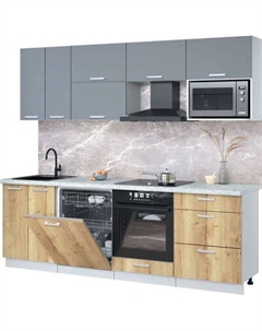 Кухонный гарнитур Интерлиния Мила Лайт 2.4-ПМ2