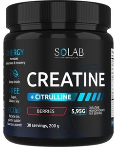 Комплексные аминокислоты SOLAB Креатин с L-цитруллином Solab