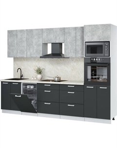 Кухонный гарнитур Интерлиния Мила Лайт 2.85-ПМ3