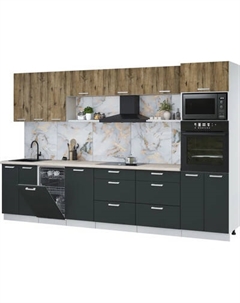 Кухонный гарнитур Интерлиния Мила Лайт 3.3-ПМ3