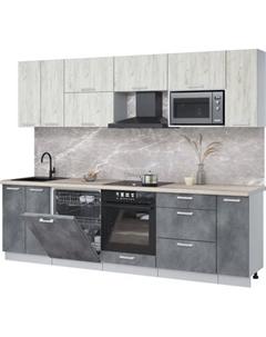 Кухонный гарнитур Интерлиния Мила Лайт 2.7-ПМ2