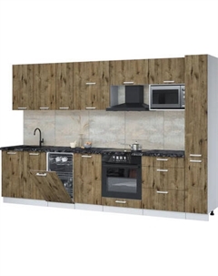 Кухонный гарнитур Интерлиния Мила Лайт 3.2-ПМ4