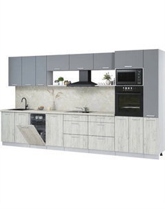 Кухонный гарнитур Интерлиния Мила Лайт 3.8-ПМ3