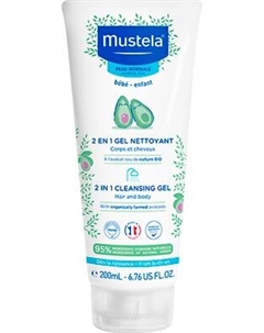 Шампунь-гель детский Mustela 2в1