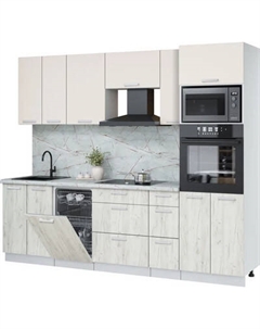 Кухонный гарнитур Интерлиния Мила Лайт 2.55-ПМ3