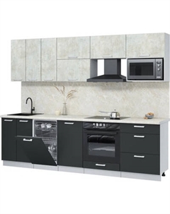 Кухонный гарнитур Интерлиния Мила Лайт 2.7-ПМ4