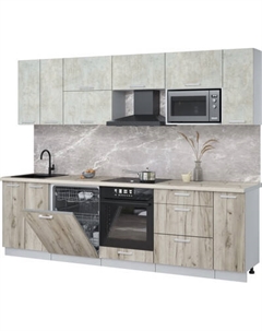 Кухонный гарнитур Интерлиния Мила Лайт 2.7-ПМ2