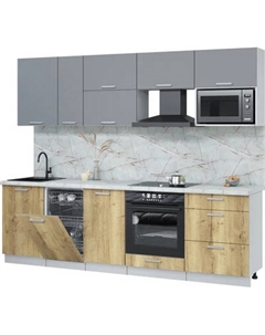 Кухонный гарнитур Интерлиния Мила Лайт 2.6-ПМ4