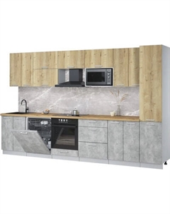 Кухонный гарнитур Интерлиния Мила Лайт 3.4-ПМ2