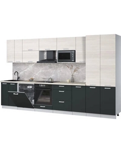 Кухонный гарнитур Интерлиния Мила Лайт 3.6-ПМ2