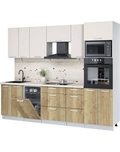 Кухонный гарнитур Интерлиния Мила Лайт 2.65-ПМ3