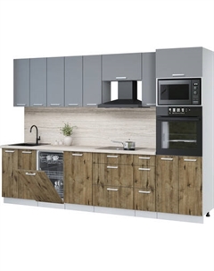 Кухонный гарнитур Интерлиния Мила Лайт 3.0-ПМ3