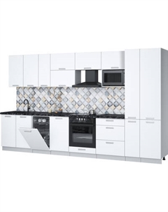 Кухонный гарнитур Интерлиния Мила Лайт 3.6-ПМ4