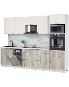 Кухонный гарнитур Интерлиния Мила Лайт 2.85-ПМ3