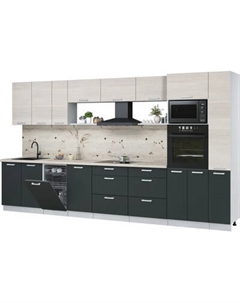 Кухонный гарнитур Интерлиния Мила Лайт 3.8-ПМ3