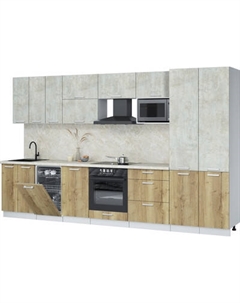 Кухонный гарнитур Интерлиния Мила Лайт 3.5-ПМ4