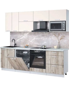 Кухонный гарнитур Интерлиния Мила Лайт 2.4-ПМ2