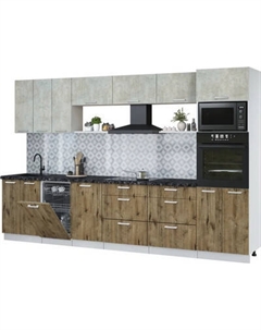 Кухонный гарнитур Интерлиния Мила Лайт 3.3-ПМ3