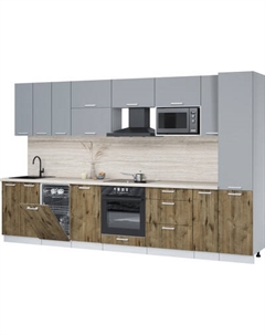 Кухонный гарнитур Интерлиния Мила Лайт 3.4-ПМ4