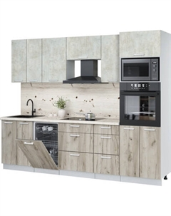 Кухонный гарнитур Интерлиния Мила Лайт 2.65-ПМ3