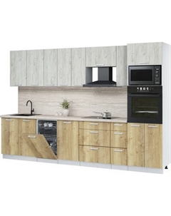 Кухонный гарнитур Интерлиния Мила Лайт 3.2-ПМ3