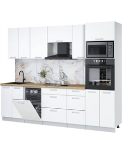 Кухонный гарнитур Интерлиния Мила Лайт 2.65-ПМ3