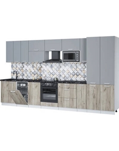 Кухонный гарнитур Интерлиния Мила Лайт 3.8-ПМ4