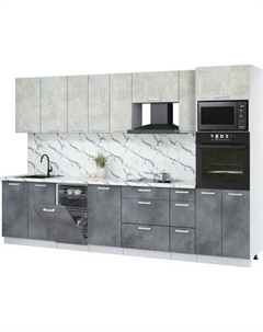 Кухонный гарнитур Интерлиния Мила Лайт 3.2-ПМ3