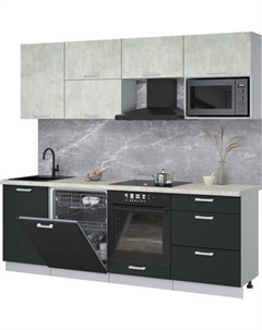 Кухонный гарнитур Интерлиния Мила Лайт 2.3-ПМ2