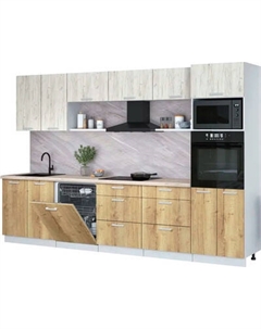 Кухонный гарнитур Интерлиния Мила Лайт 3.2-ПМ1