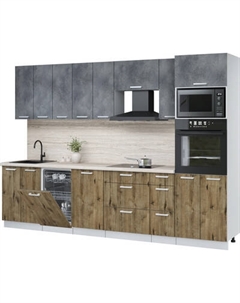 Кухонный гарнитур Интерлиния Мила Лайт 3.0-ПМ3