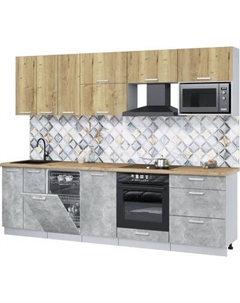 Кухонный гарнитур Интерлиния Мила Лайт 2.7-ПМ4