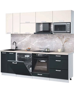 Кухонный гарнитур Интерлиния Мила Лайт 2.4-ПМ2
