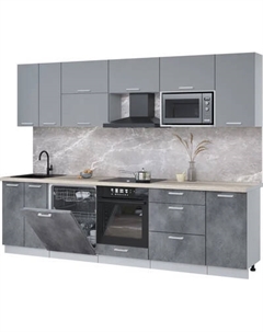 Кухонный гарнитур Интерлиния Мила Лайт 2.8-ПМ2