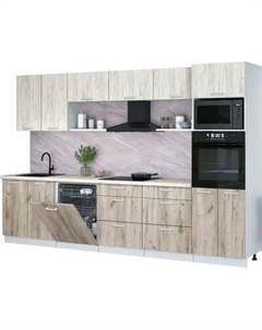 Кухонный гарнитур Интерлиния Мила Лайт 3.2-ПМ1