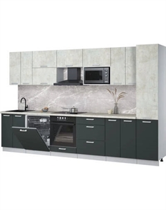 Кухонный гарнитур Интерлиния Мила Лайт 3.4-ПМ2